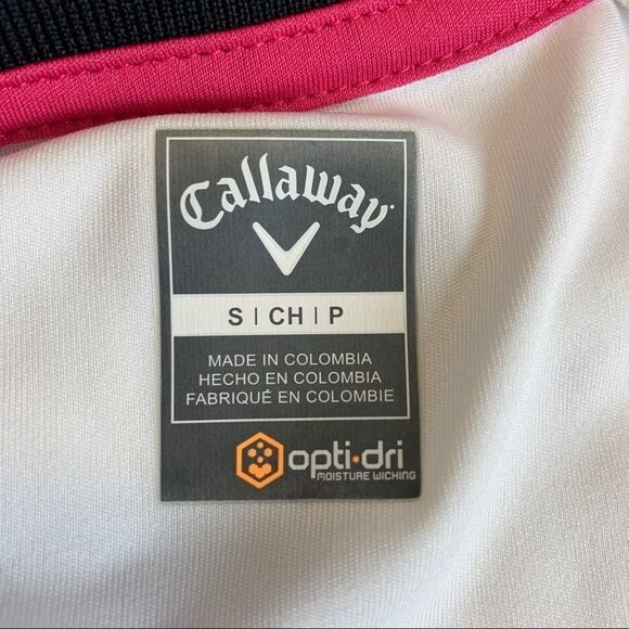 Callaway white button front collared golf shirt Sz S🇨🇦 - Picture 6 of 10